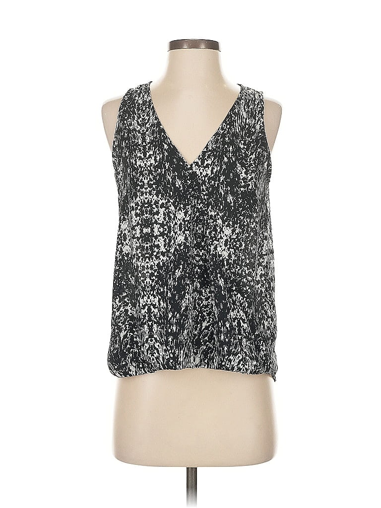 Click to view more detailed imagery on our partner's website Pre-owned Aqua Sleeveless Blouse In Silver