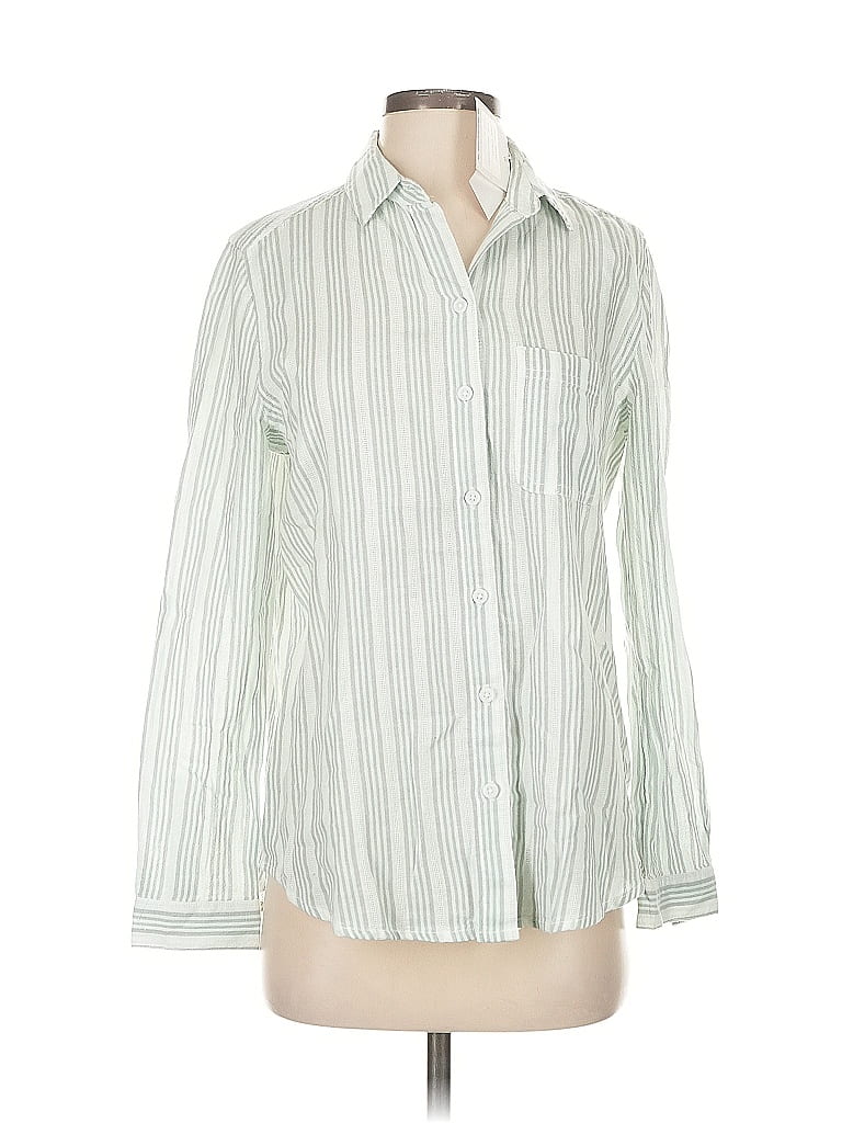 Click to view more detailed imagery on our partner's website Pre-owned Beachlunchlounge Long Sleeve Button Down Shirt In White