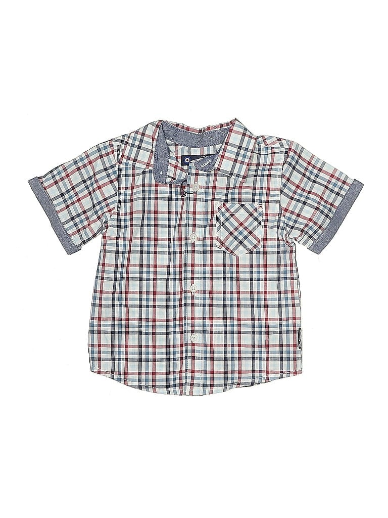 Ben Sherman Short Sleeve Button Down Shirt In Gray