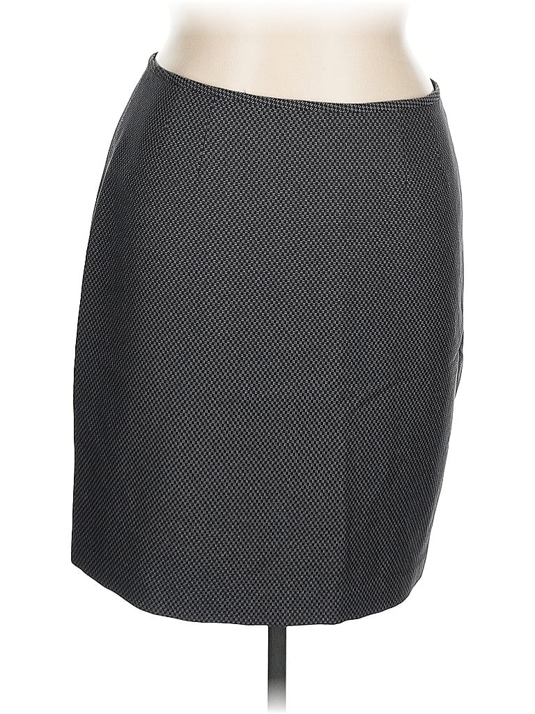 Le Suit Solid Gray Formal Skirt Size 14 - photo 1