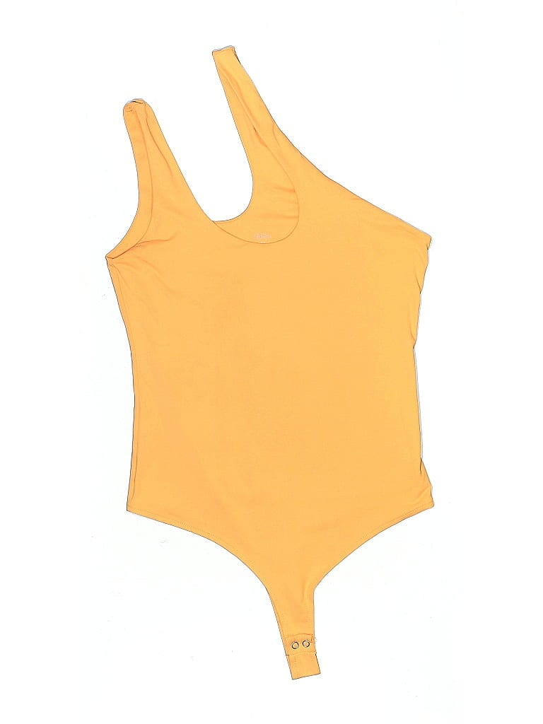 Pre-owned Reoria Bodysuit In Yellow