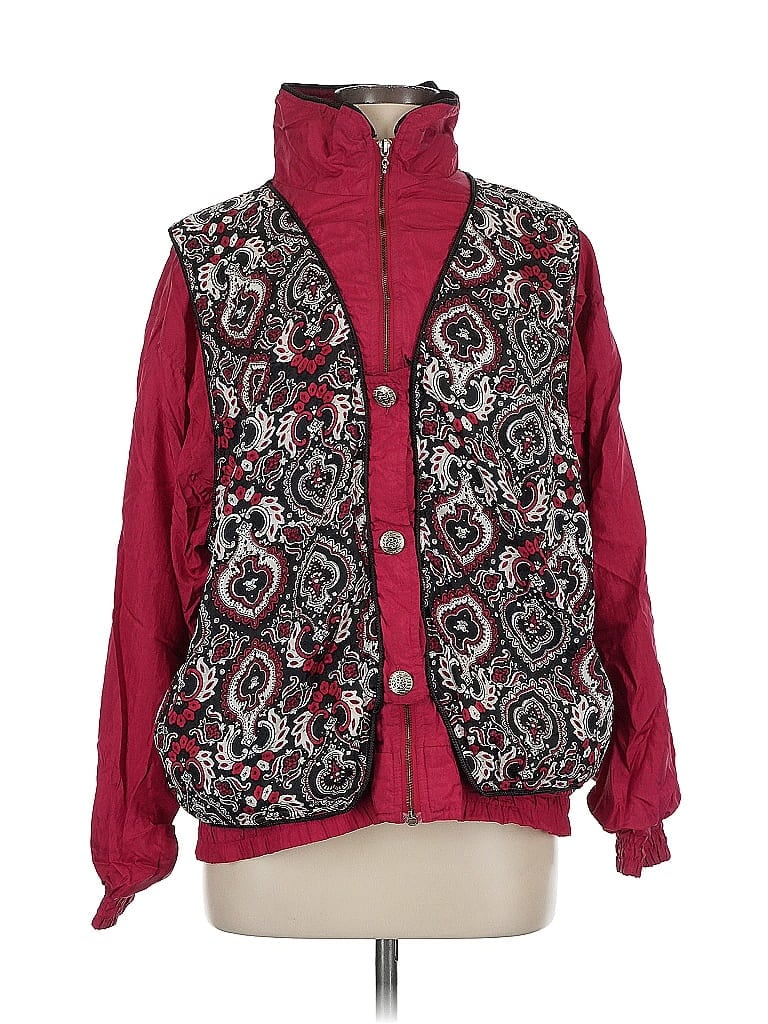 Pre-owned Lavon By Cheerful Corp Vest In Red