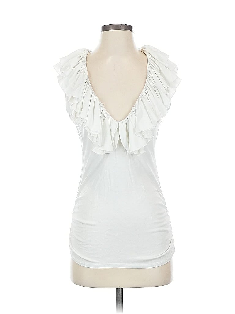 Pre-owned Boston Proper Sleeveless Top White Sweetheart Neckline Tops