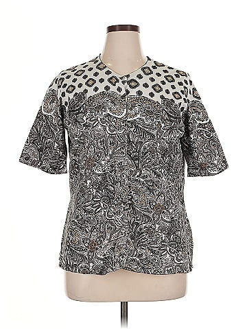 Isaac Mizrahi LIVE! Short Sleeve Blouse (view 1)
