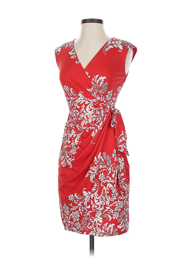 Pre-owned Inc International Concepts Cocktail Dress In Red