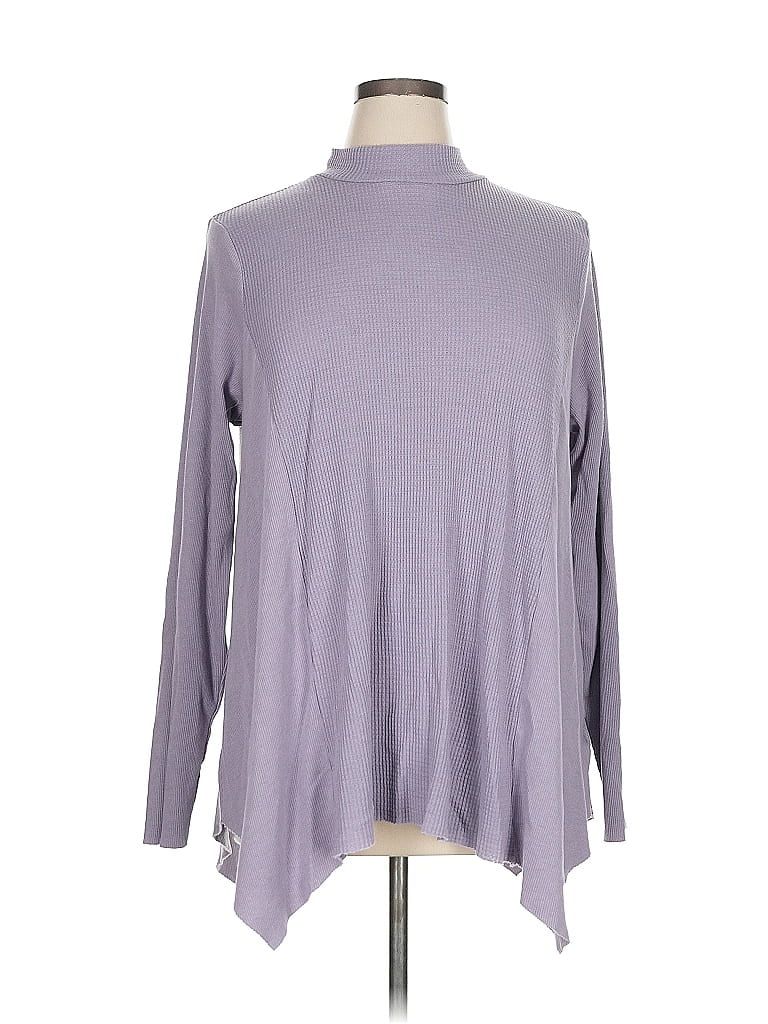 Pre-owned T.la Turtleneck Sweater In Purple