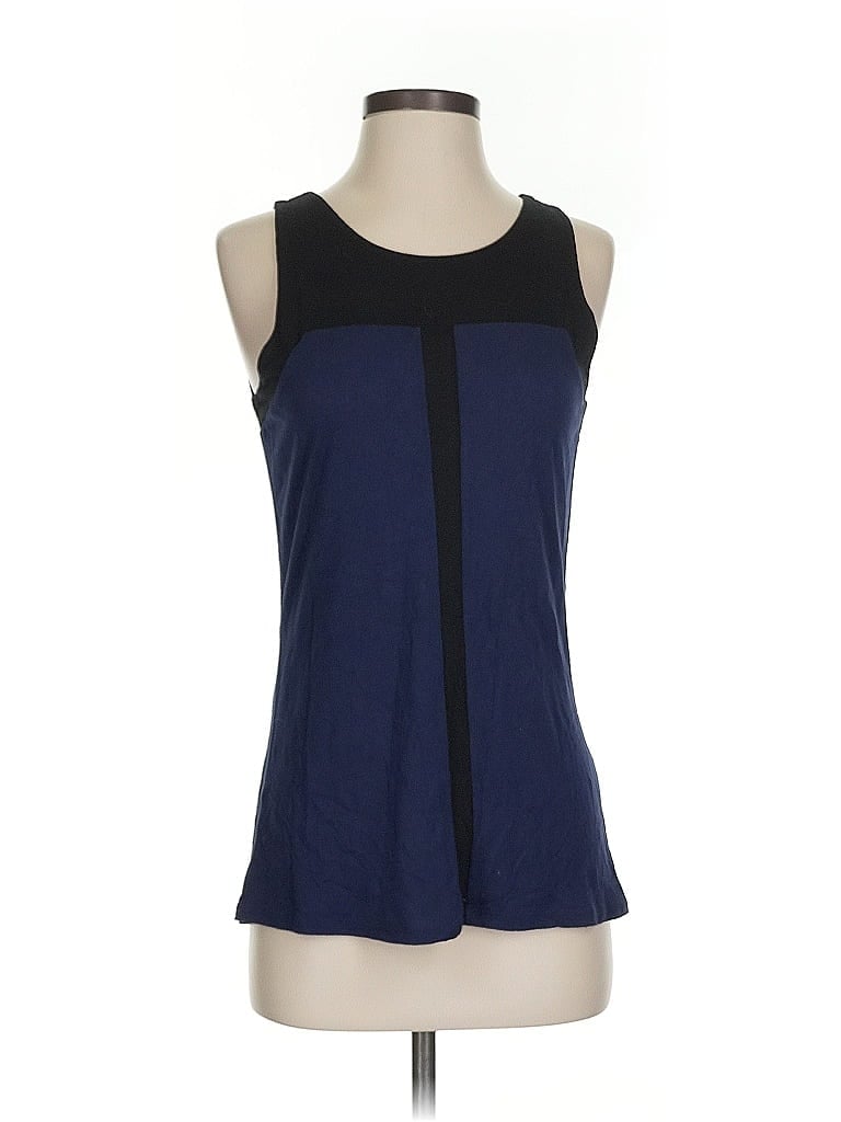 Pre-owned Area Tank Top Blue Strapless Neckline Tops