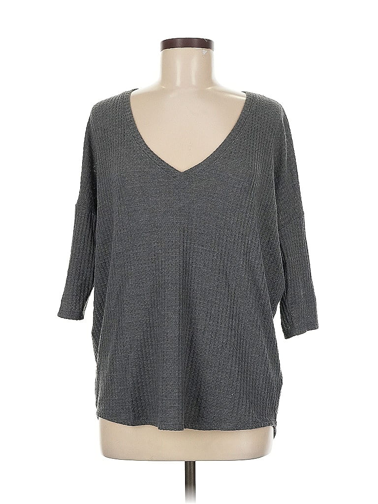 Pre-owned Express One Eleven Pullover Sweater In Gray