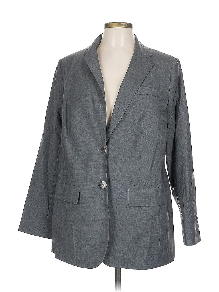 Click to view more detailed imagery on our partner's website Pre-owned Talbots Wool Blazer Jacket In Gray