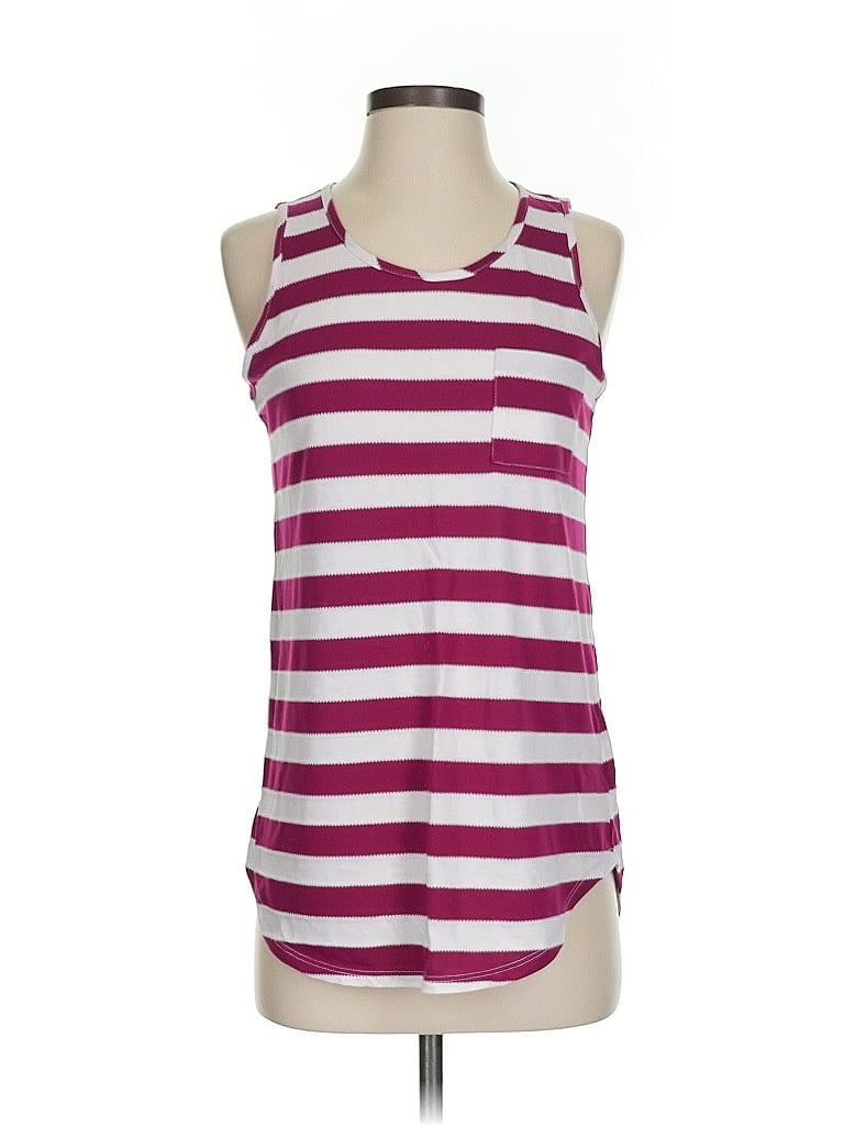 Pre-owned Papermoon Tank Top Burgundy Halter Neckline Tops