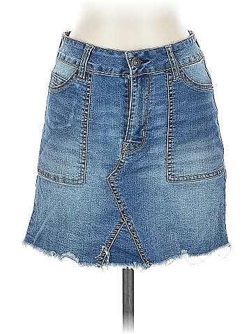 Wallflower Denim Skirt (view 1)