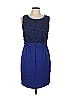 Ali Ro 100% Silk Blue Cocktail Dress Size 10 - photo 1