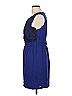 Ali Ro 100% Silk Blue Cocktail Dress Size 10 - photo 5