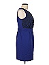 Ali Ro 100% Silk Blue Cocktail Dress Size 10 - photo 4
