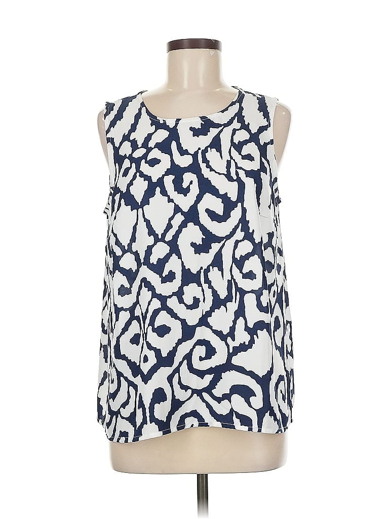 Pre-owned Soft Surroundings Sleeveless Blouse In Blue
