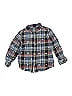 Hatley 100% Cotton Plaid Blue Long Sleeve Button-Down Shirt Size 6 - photo 1