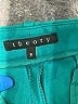Theory Color Block Teal Active Pants Size 8 - photo 3