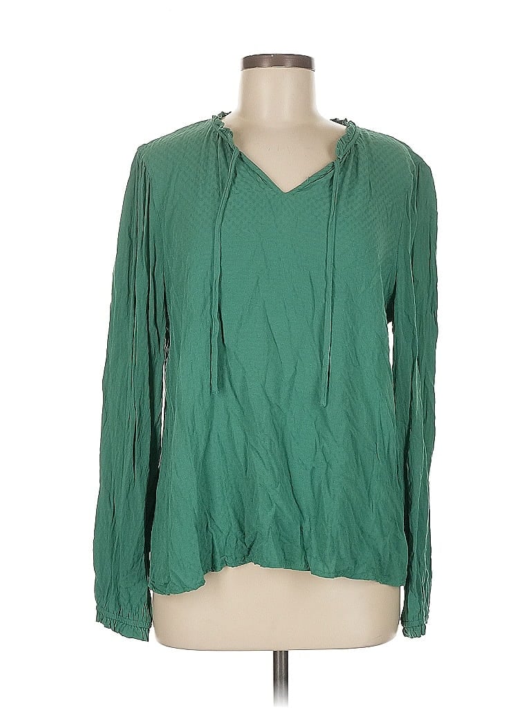 Pre-owned Croft & Barrow Long Sleeve T-shirt In Green