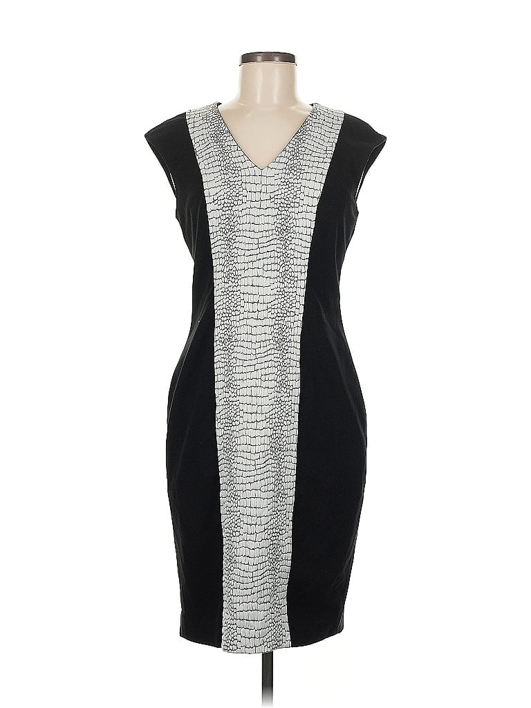 Pre-owned Calvin Klein Cocktail Dress In Gray