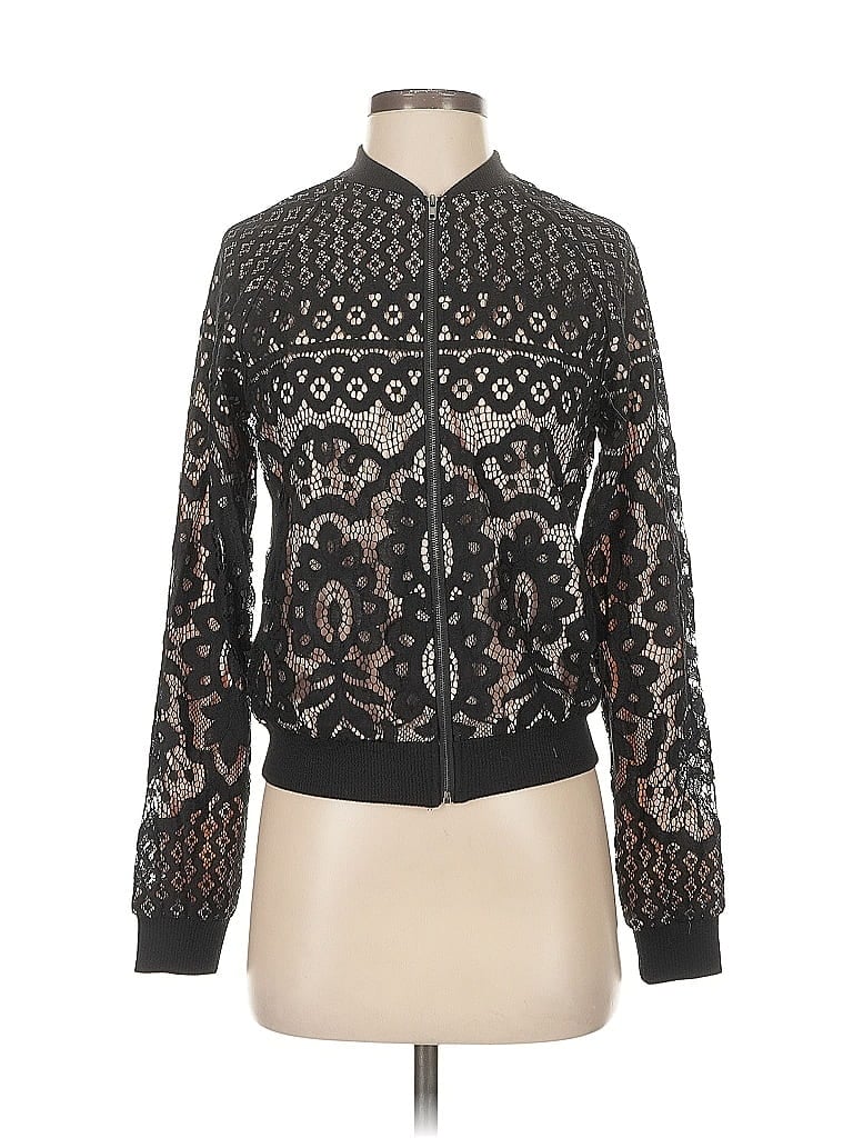 Pre-owned Blue Rain Jacket In Black