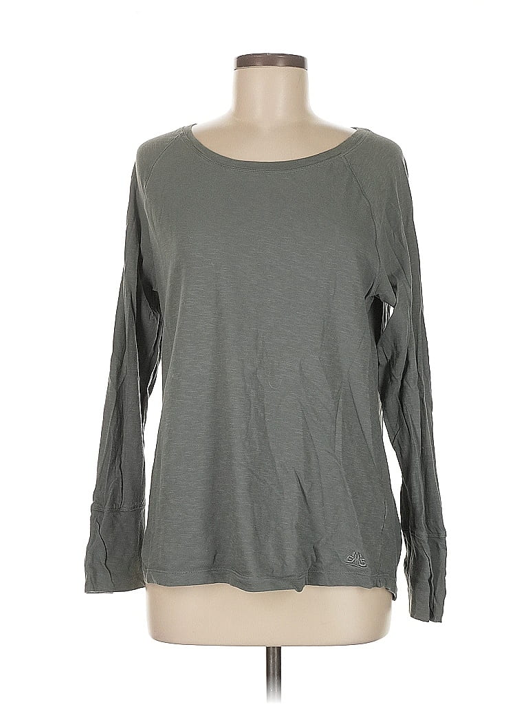 Pre-owned Eastern Mountain Sports 3/4 Sleeve T-shirt In Gray