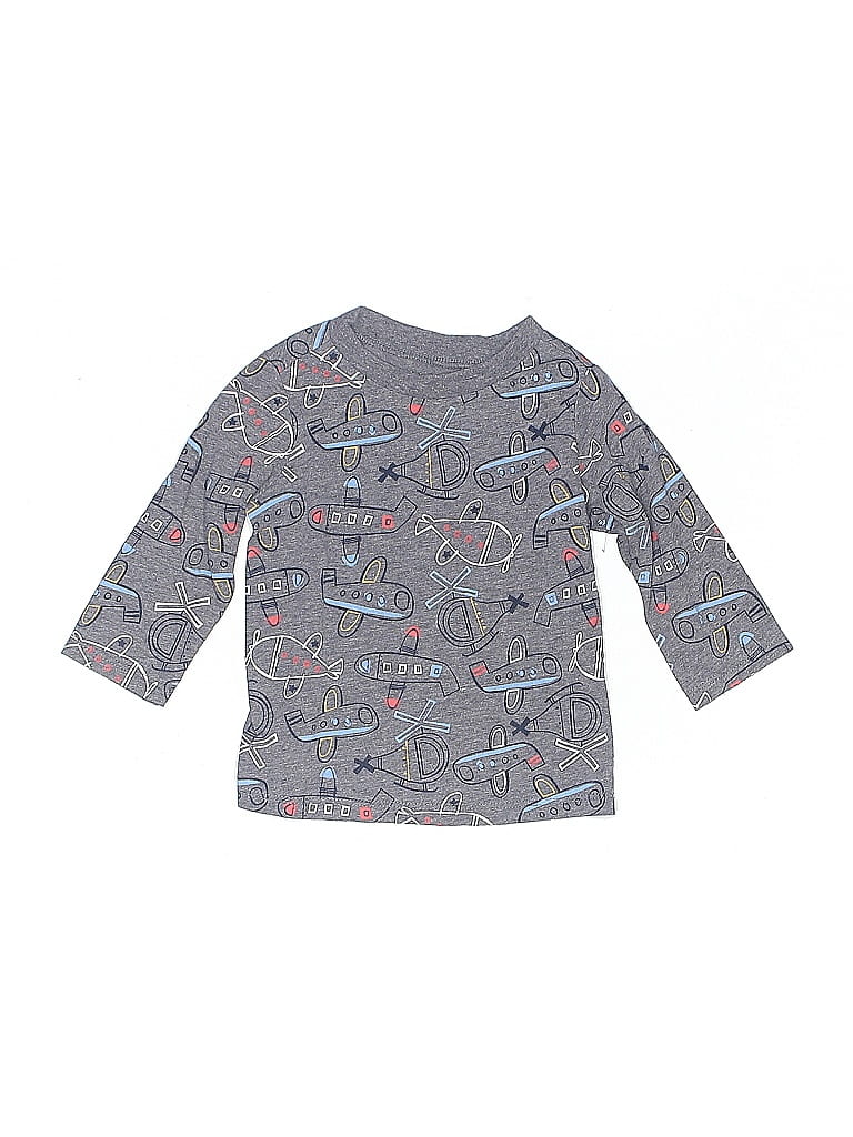Click to view more detailed imagery on our partner's website Pre-owned First Impressions Babies' 3/4 Sleeve T-shirt In Gray