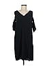 Mossimo 100% Polyester Solid Black Casual Dress Size M - photo 1
