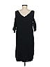 Mossimo 100% Polyester Solid Black Casual Dress Size M - photo 2