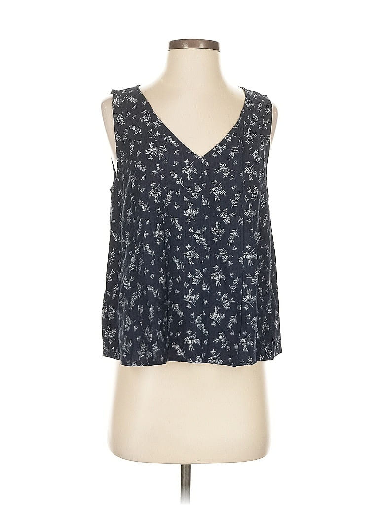 Pre-owned Ann Taylor Loft Outlet Sleeveless Blouse In Gray