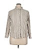 Cooper & Ella Stripes Tan Long Sleeve Button-Down Shirt Size XL - photo 1