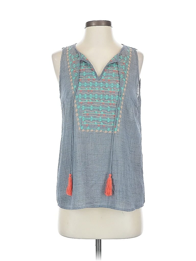 Pre-owned Thml Sleeveless Blouse In Black