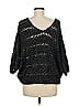 Express Metallic Black Poncho Size M - photo 2
