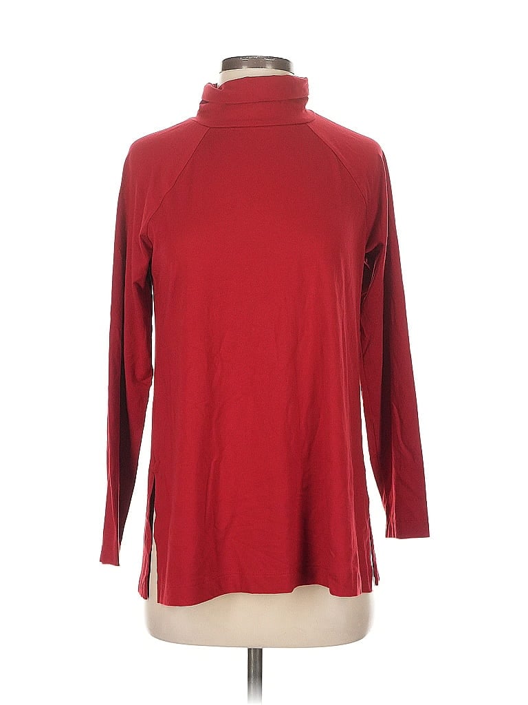 Click to view more detailed imagery on our partner's website Pre-owned Jjill Long Sleeve Turtleneck In Burgundy