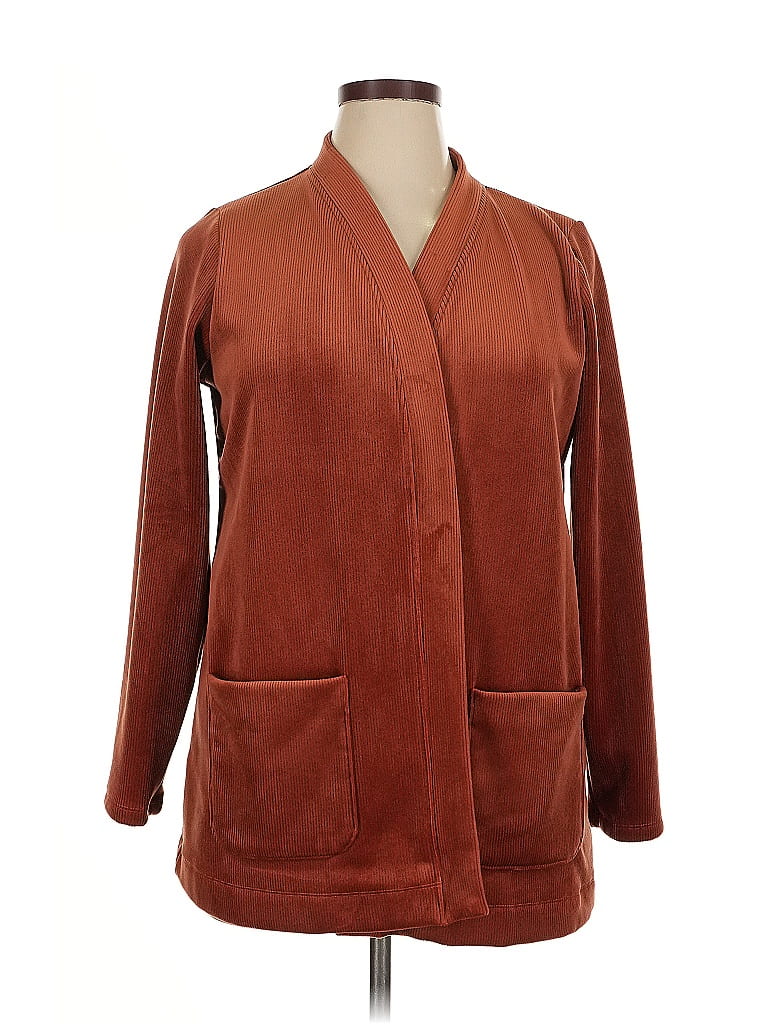 Susan Graver Brown Coat Size XL - photo 1