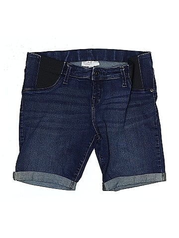 Isabel Maternity Denim Shorts (view 1)