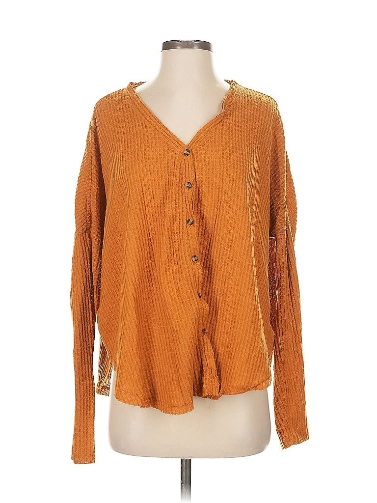Pre-owned Out From Under Long Sleeve Blouse In Orange