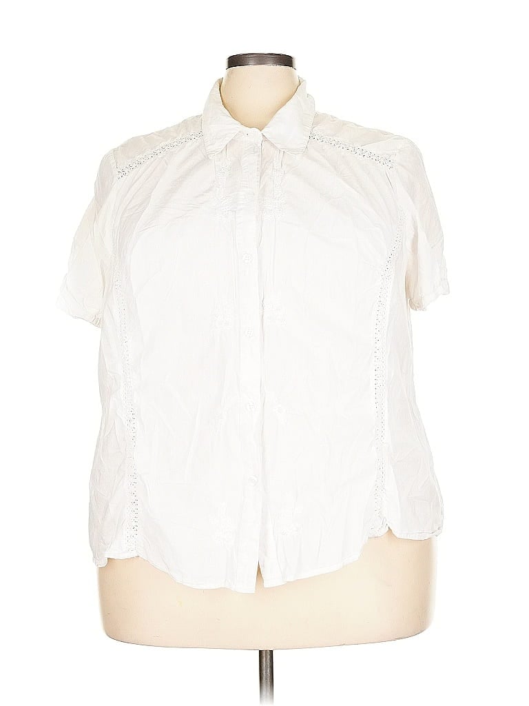 VENEZIA Pre-owned Short Sleeve Blouse In White