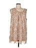 Cal Style 100% Polyester Tan Sleeveless Blouse Size L - photo 1