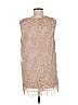 Cal Style 100% Polyester Tan Sleeveless Blouse Size L - photo 2