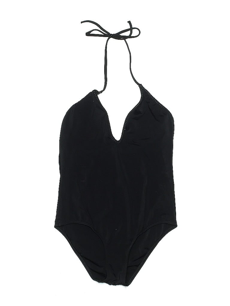 Victoria's Secret Solid Black One Piece Swimsuit Size S - photo 1