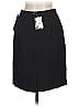 Petite Sophisticate Solid Black Formal Skirt Size 6 - photo 2