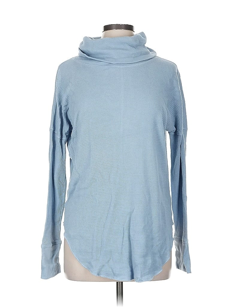 Pre-owned The Group By Babaton Turtleneck Sweater In Blue