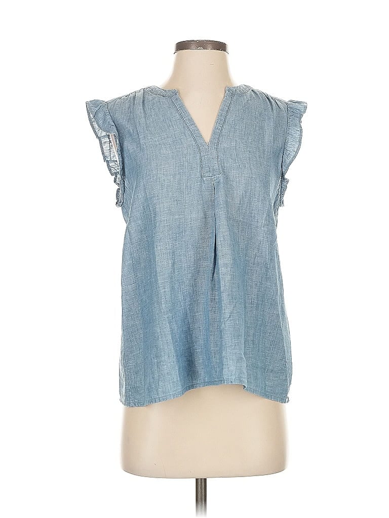 Pre-owned Joie Sleeveless Blouse In Blue