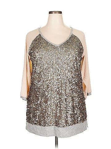 Lane Bryant Outlet 3/4 Sleeve Top (view 1)