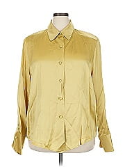 Linda Allard Ellen Tracy Long Sleeve Silk Top