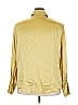 Linda Allard Ellen Tracy 100% Silk Metallic Gold Long Sleeve Silk Top Size 22 - photo 2