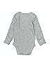 Just One You Made by Carter's Solid Gray Long Sleeve Onesie 0-3 MO / 3 MO - photo 2