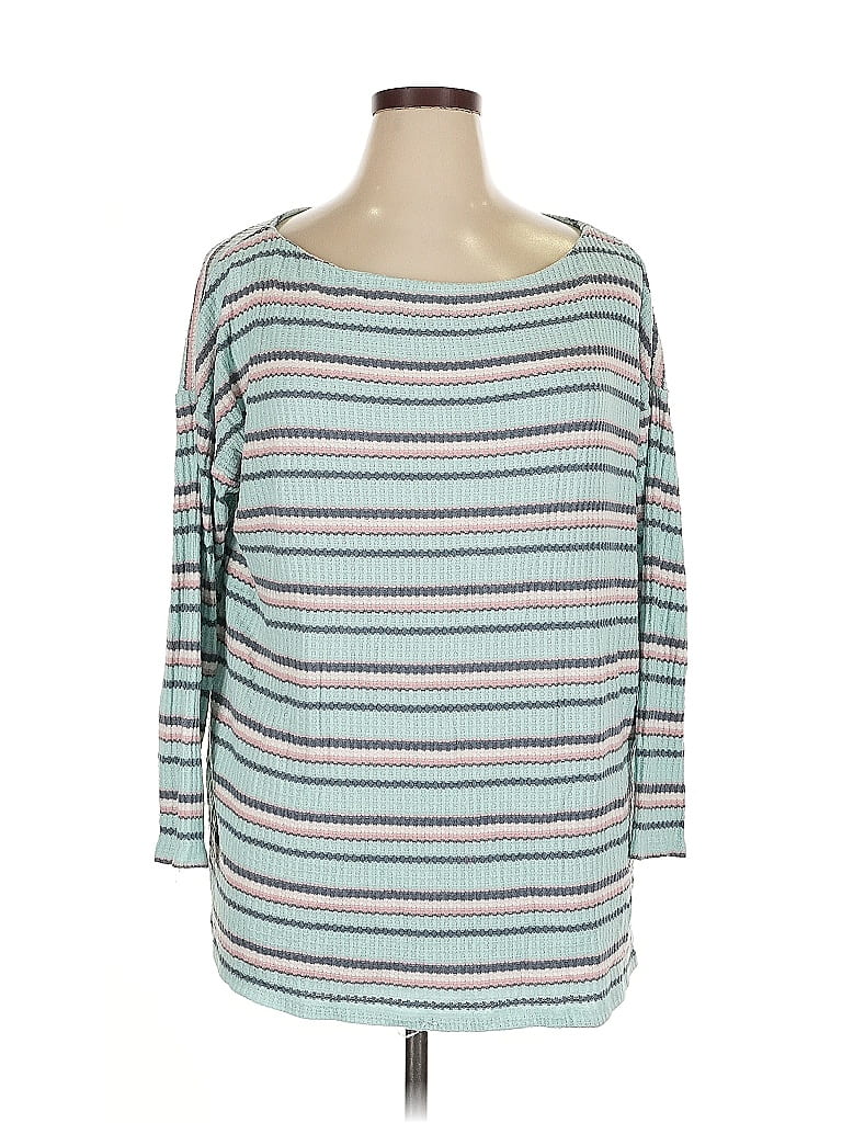 Pre-owned Lane Bryant Pullover Sweater In Blue