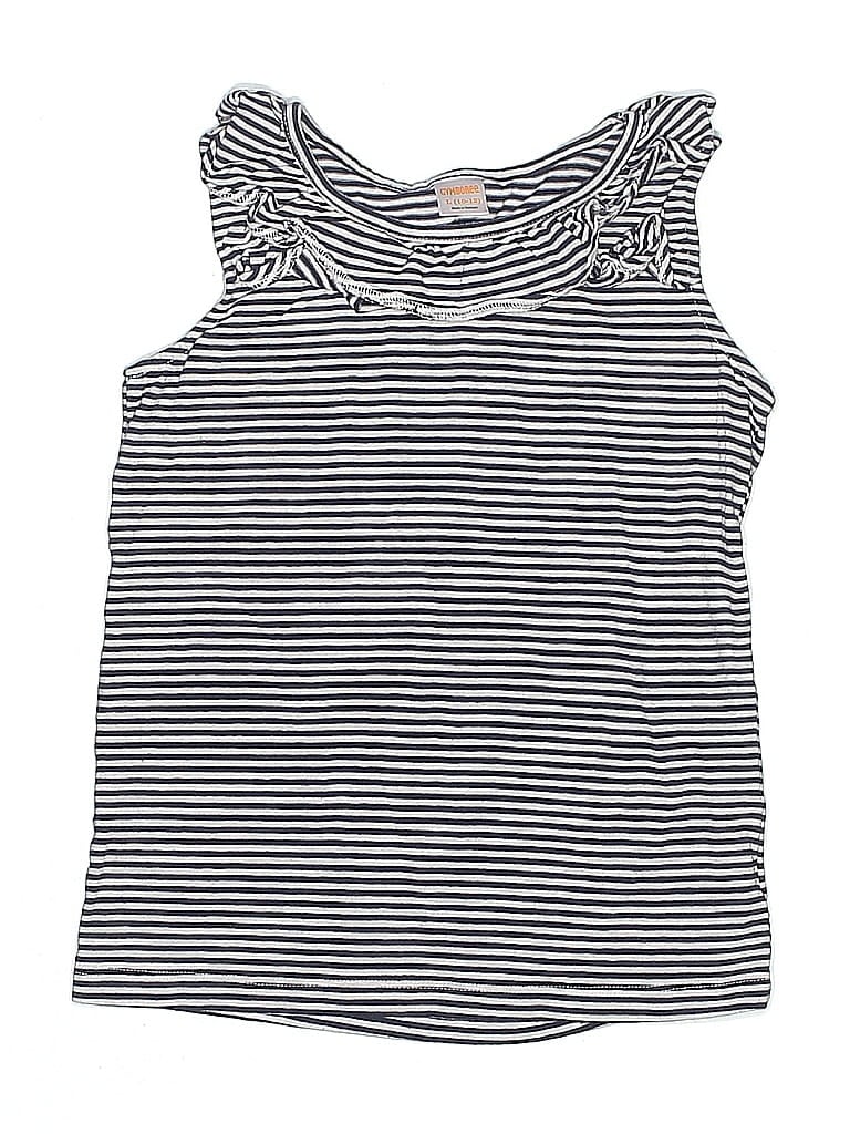 Click to view more detailed imagery on our partner's website Pre-owned Gymboree Kids' Sleeveless Top Black Ruffles Neckline Tops