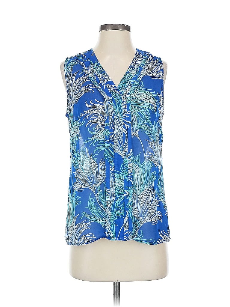 Click to view more detailed imagery on our partner's website Pre-owned Banana Republic Factory Store Sleeveless T-shirt In Blue